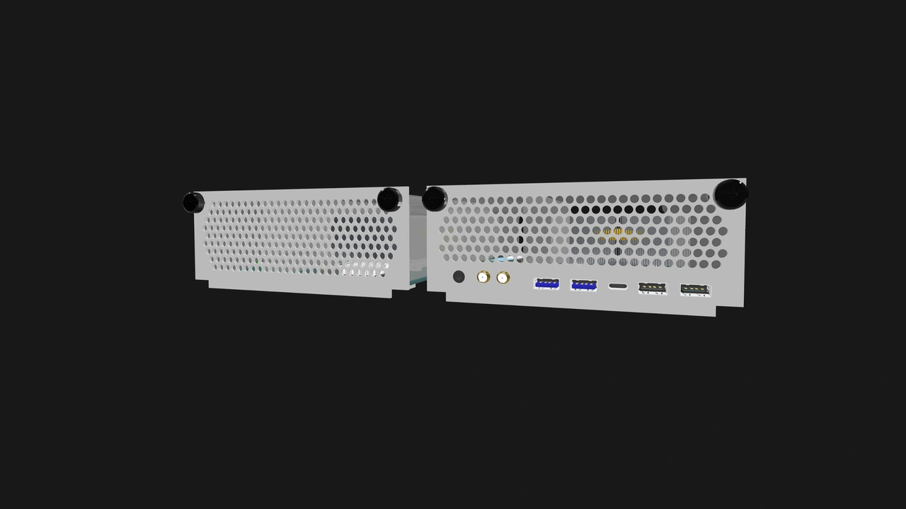 OpenSFF Compute Node I/O shield with and without ports