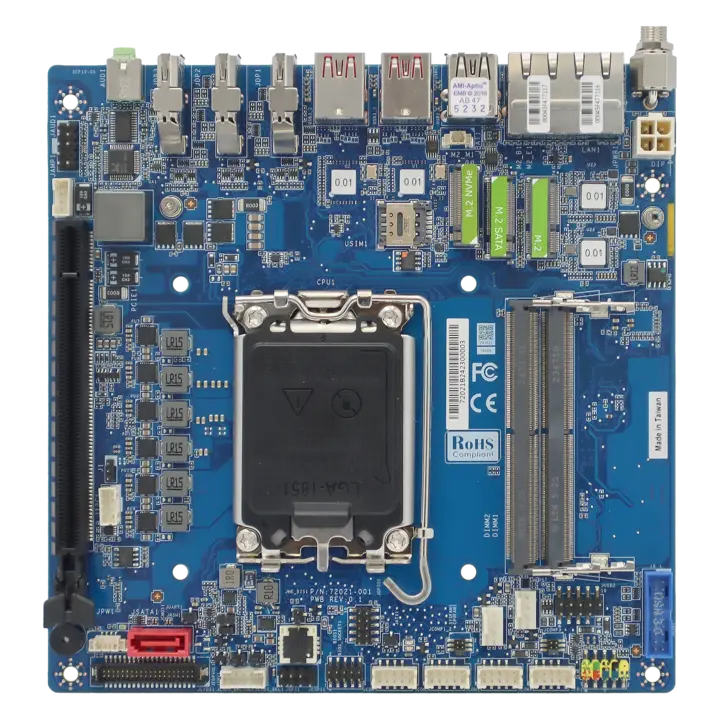 BCM MX-MTLPS Thin Mini-ITX motherboard