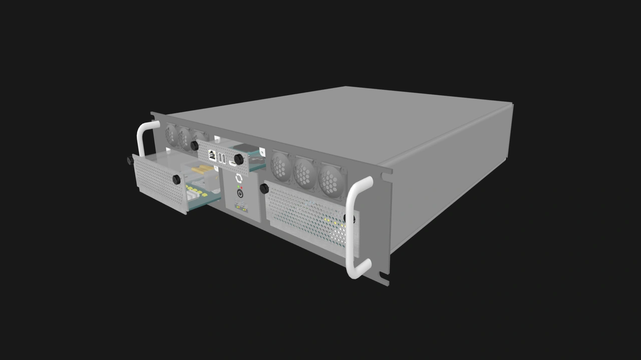 Four-slot, 3U OpenSFF server concept
