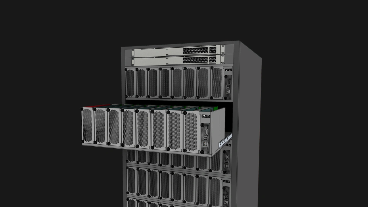 Compute Node block of 192-node 50U OpenSFF system concept