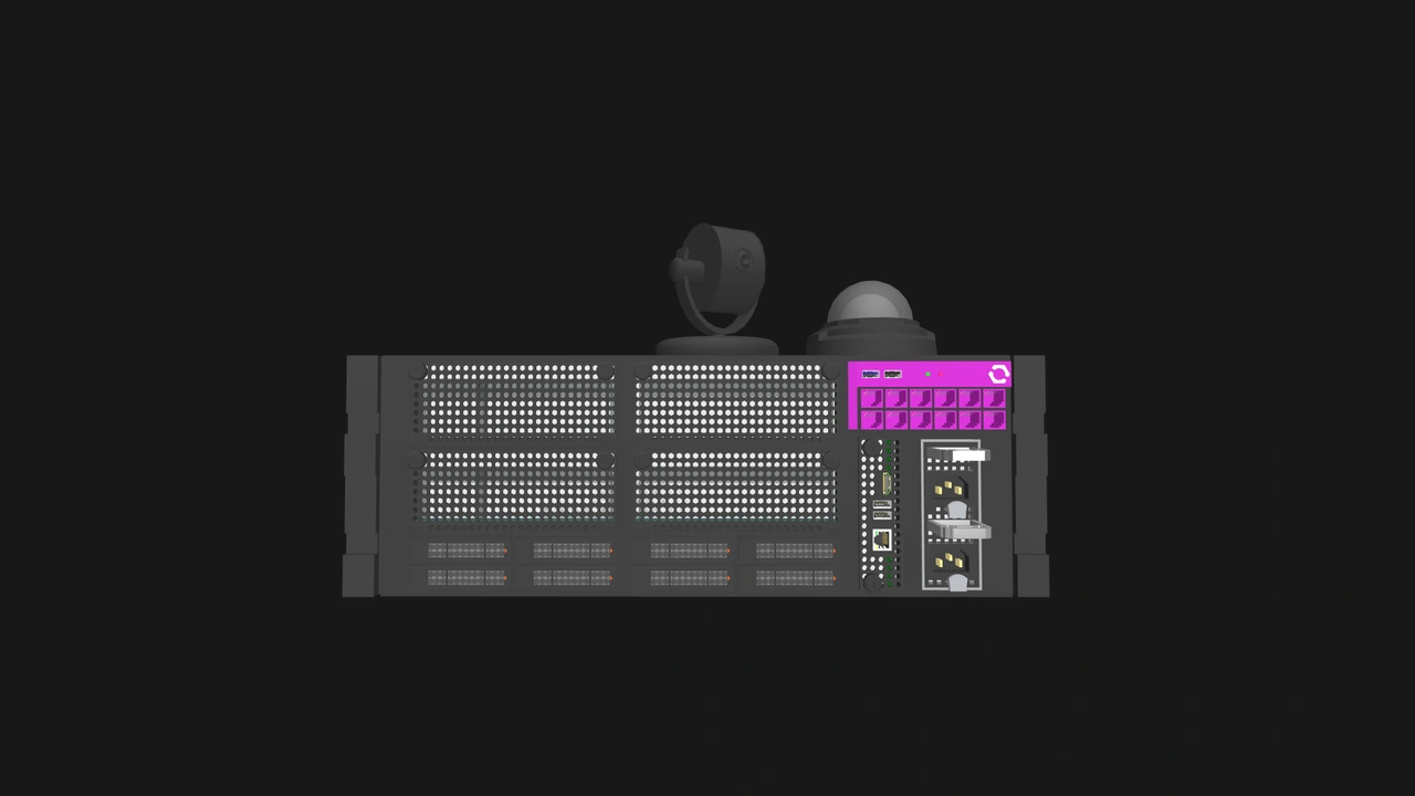 4U, four-slot OpenSFF NVR concept