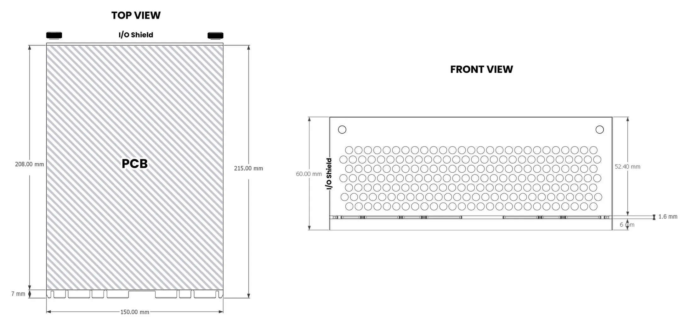 Compute node dimensions
