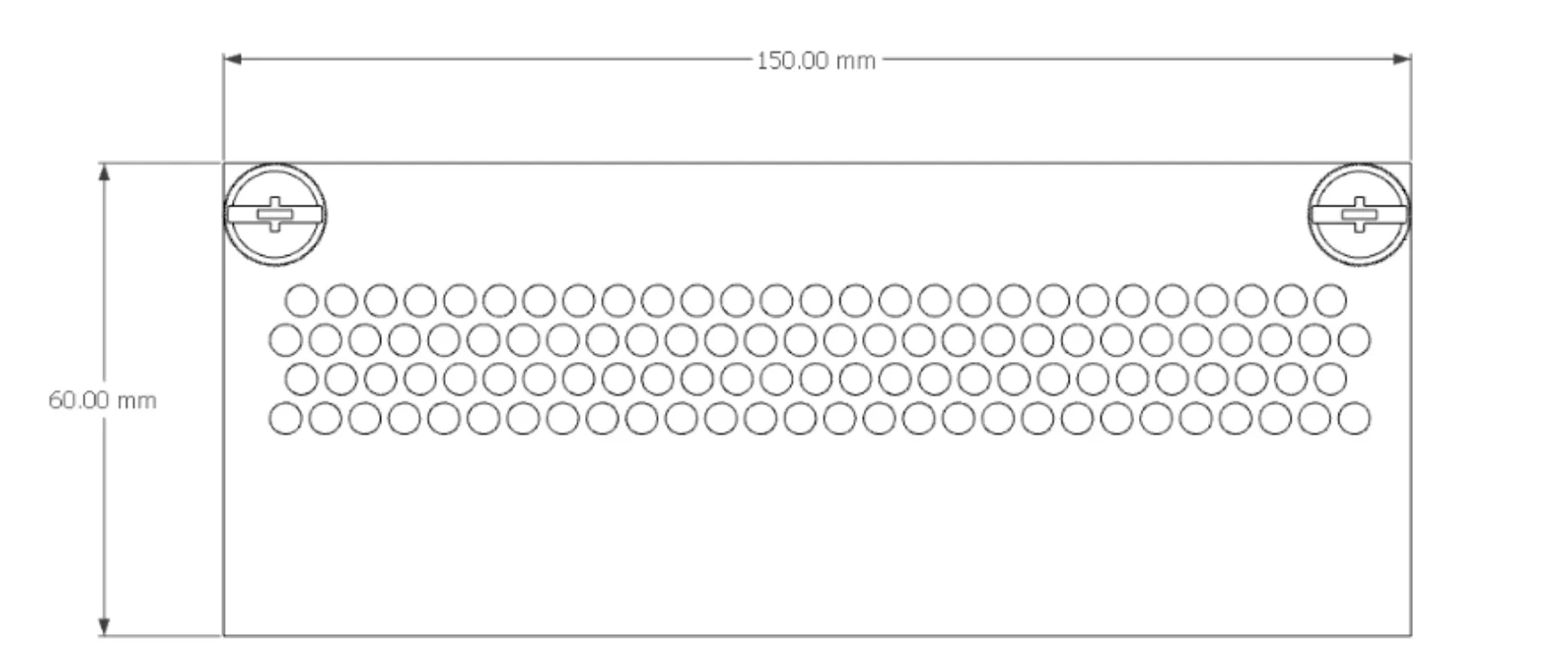 IO shield dimensions