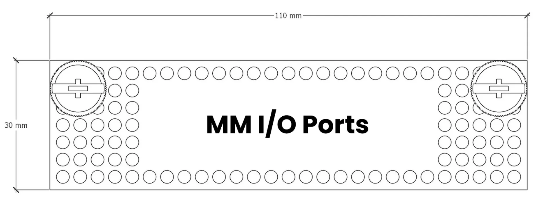 IO shield dimensions