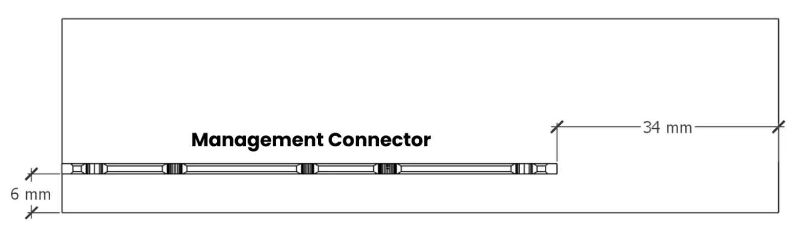 Connector plug front