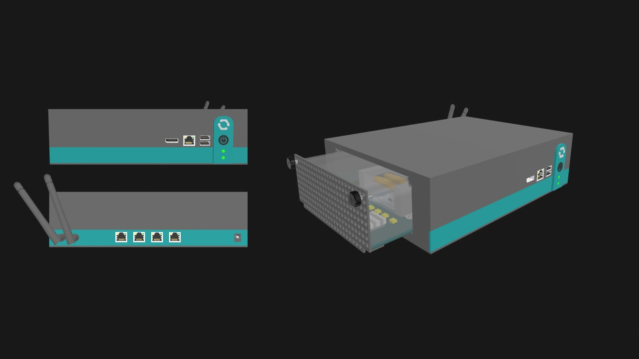 OpenSFF four-port router