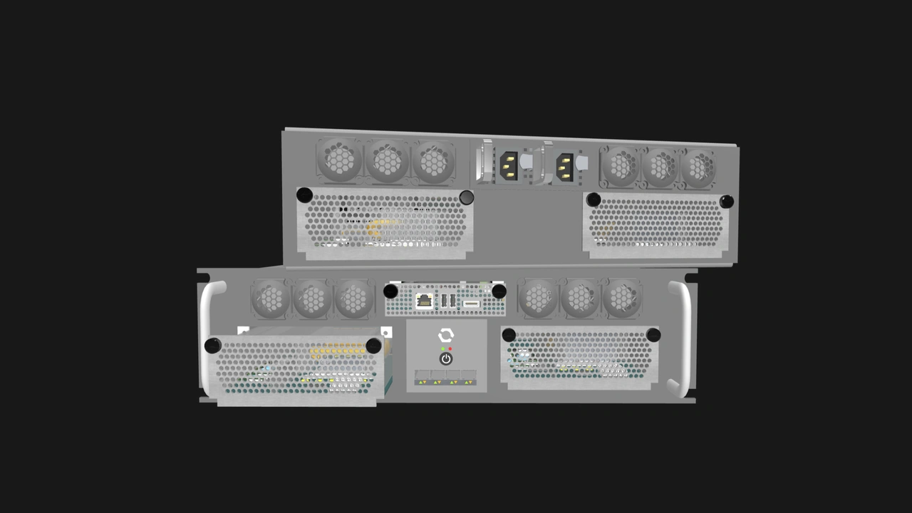 A compact four-node OpenSFF Enclosure